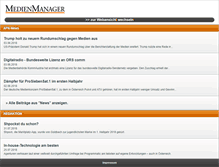 Tablet Screenshot of medienmanager.at